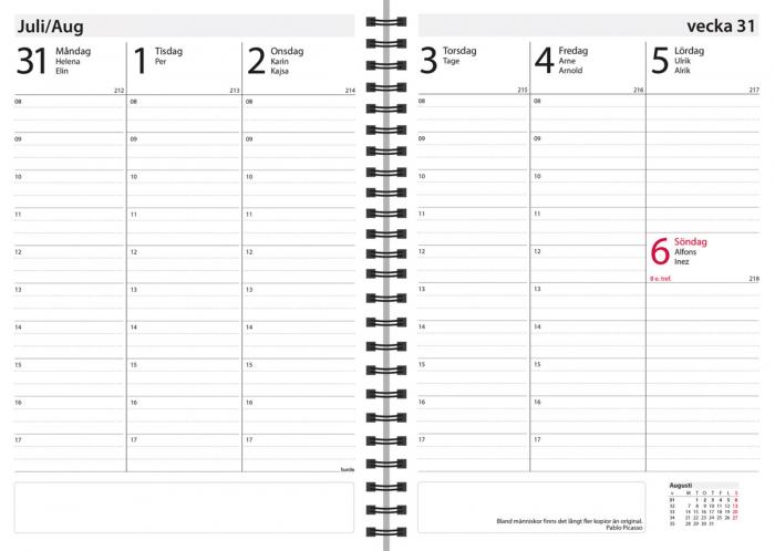 Burde Publishing AB Kalender Study A5 Dotty 2020-2021 - Kalenderkungen.se