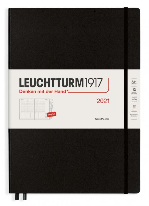 Leuchtturm Week planner A4+ black 2021