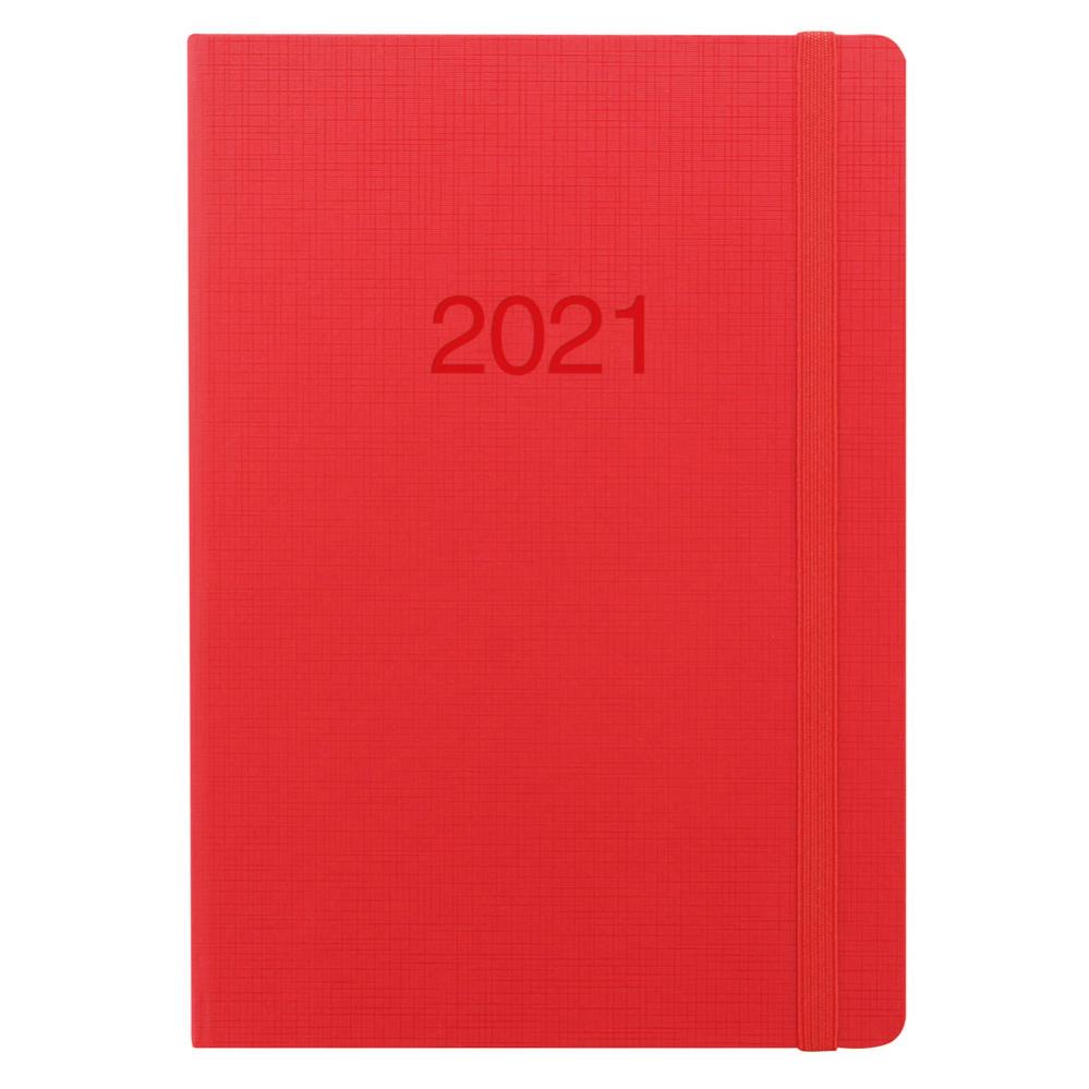 Kalender Letts Memo A5 Röd 2021