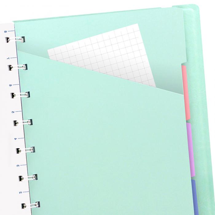 Filofax A5 Classic Notebook Linjerad Duck Egg