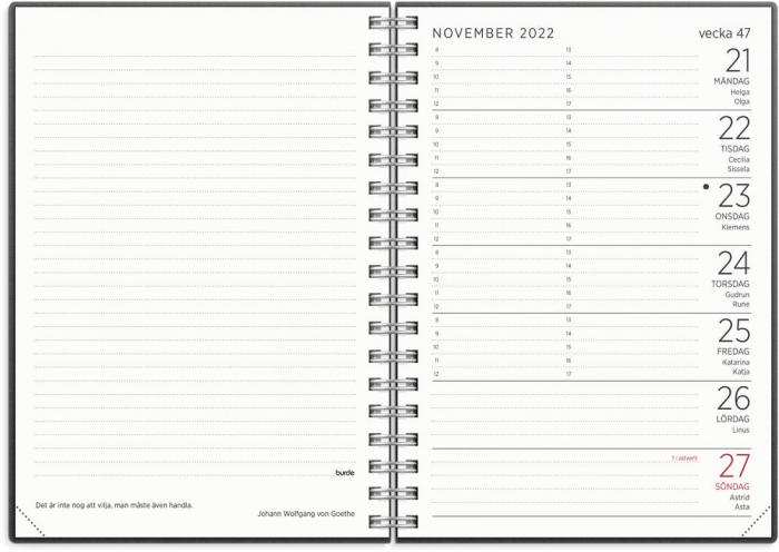 Liten Veckokalender refill 2021