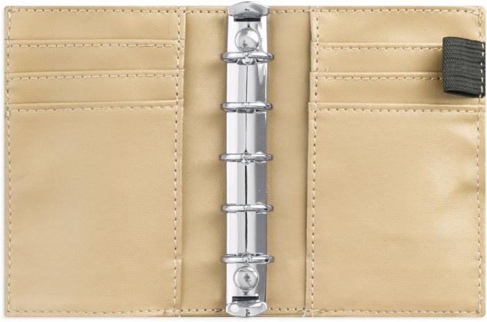 Mini Systemkalender beige konstläder Tora 2023