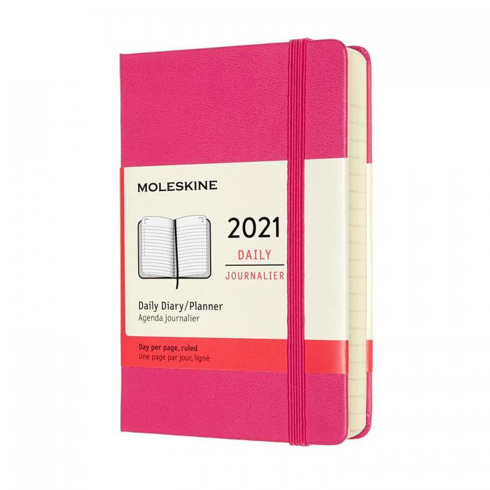 Moleskine Moleskine Daily Pink Hard Pocket 2021 - Kalenderkungen.se
