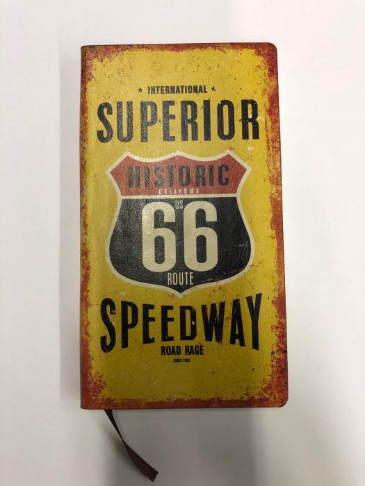 Anteckningsbok Route 66 olinj