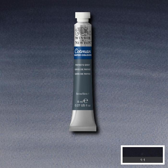 Akvarellfrg Cotman 8ml Paynes gray 465