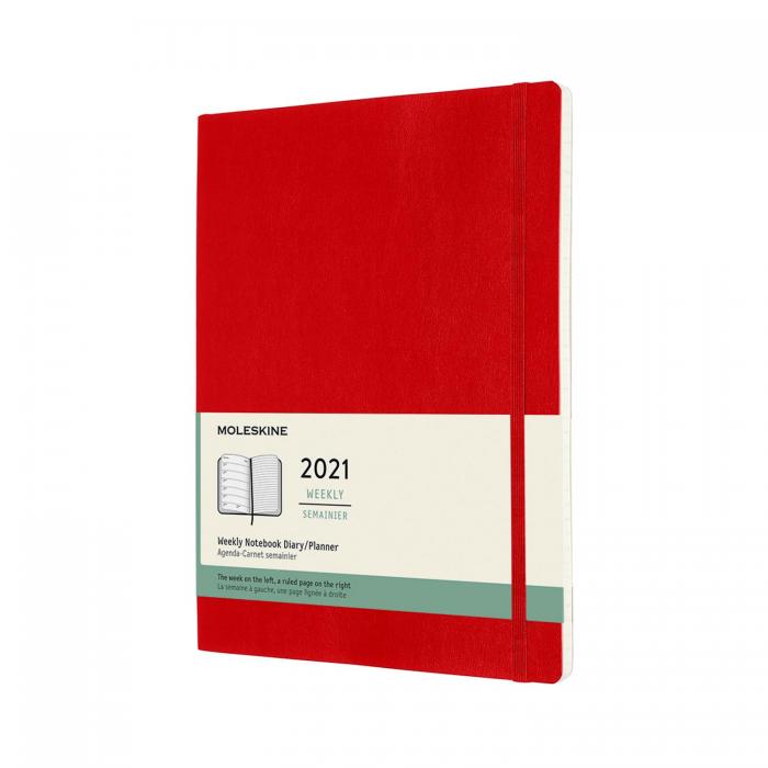 Moleskine Weekly notebook XL Red 2021