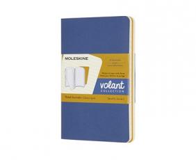 Moleskine Moleskine Volant Journal Ruled Pocket Forget-Me-Not Blue/Amber Yellow - Kalenderkungen.se