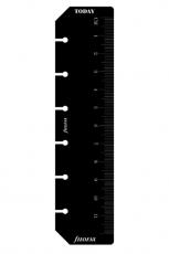 Filofax pocket linjal/markör svart