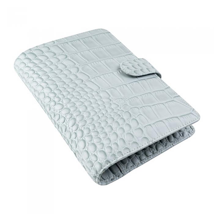 Filofax Classic Croc Personal Silver