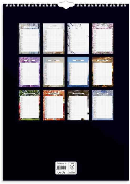 Familjekalender Modern 2024
