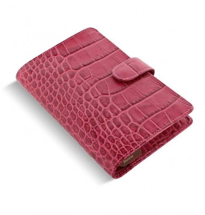 Filofax Classic Croc Personal Fuchsia Compact