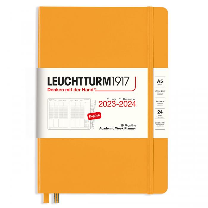 Kalender 2023-24 Leuchtturm1917 A5 vecka/uppslag Rising Sun