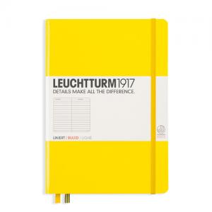 Leuchtturm Notebook A5 hard 249s Lemon linjerad