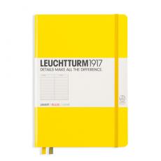 Leuchtturm Notebook A5 hard 249s Lemon linjerad