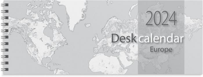 Desk Calendar Europe 2024