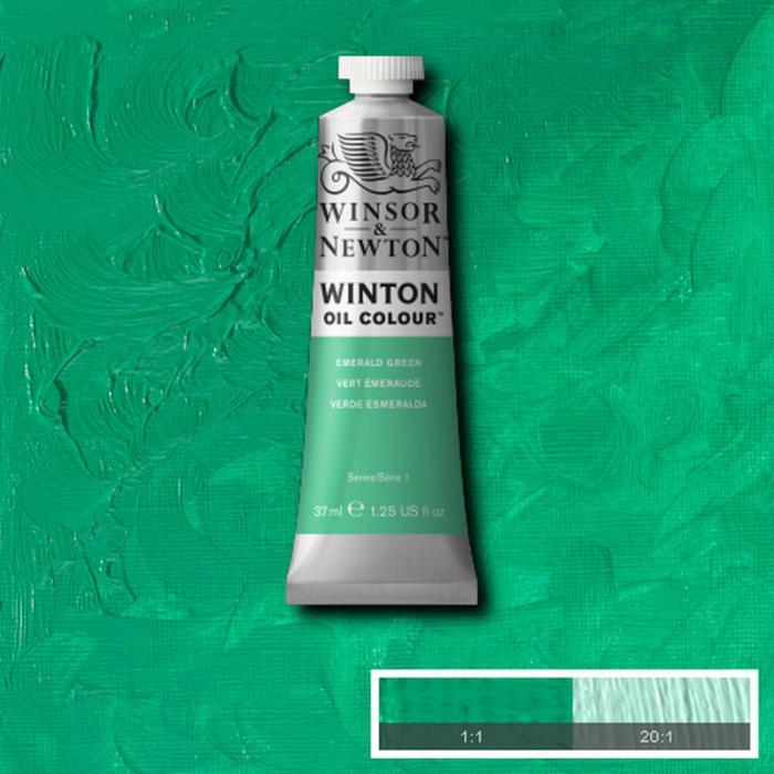 Oljefärg W&N Winton 37ml Emerald green 241