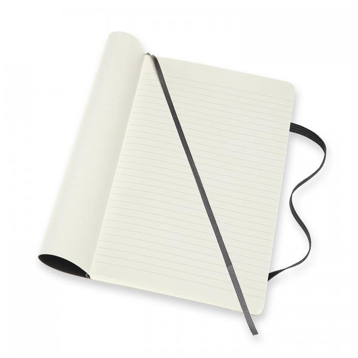 Moleskine Classic Soft Large Plain/Ruled Notebook Black