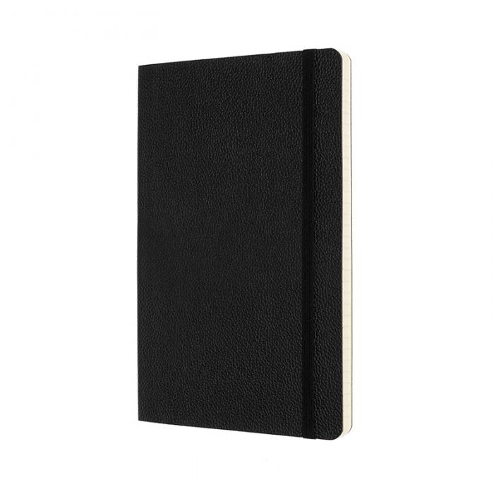 Moleskine Ruled Soft Classic Leather Notebook Large Black