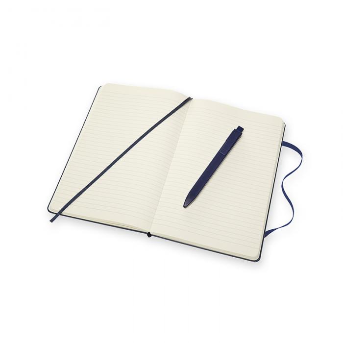 Moleskine Notebook Large & Go Pen set bl