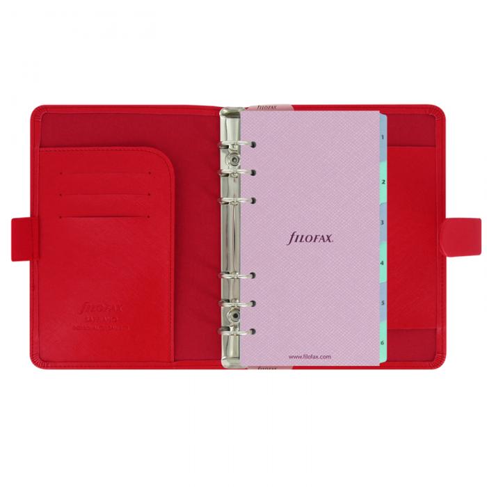 Filofax Saffiano Personal röd