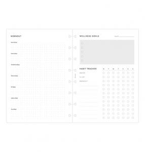Filofax Wellness Tracker Notebook Refill - A5 