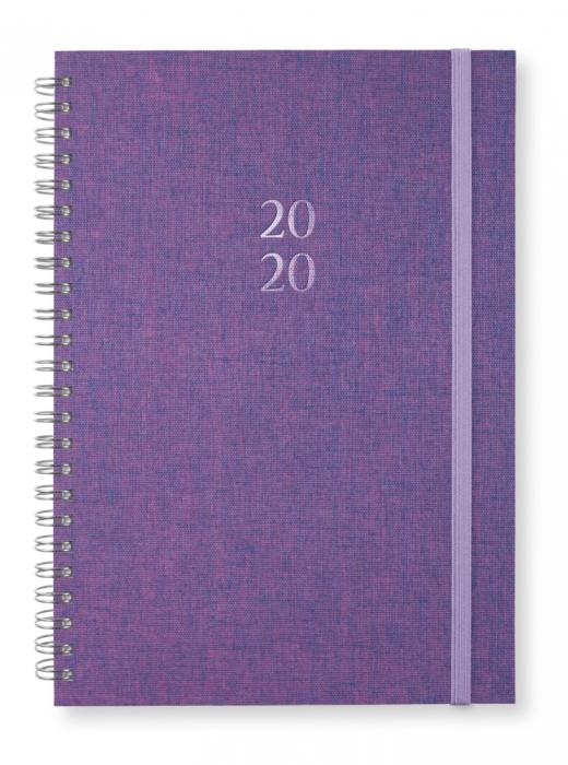 Paperstyle Kalender Newport 2020 Paperstyle A5 Pink Purple v/notes - Kalenderkungen.se