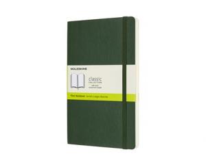 Moleskine Moleskine Classic Soft Large Plain Notebook Myrtle Green - Kalenderkungen.se