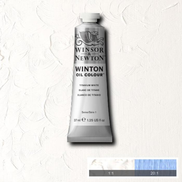 Oljefärg W&N Winton 37ml Titanium white 644