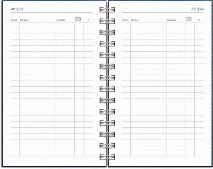 Kalender Compact Nomad blå 2023-2024
