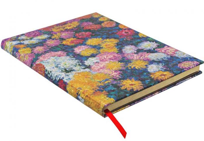 Paperblanks Notebook unlined Ultra Monets Chrysanthemums