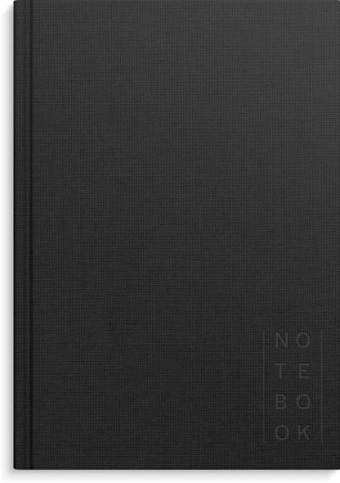 Notebook Textile black unlined A5 