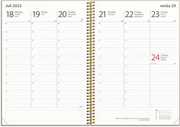 Kalender 22/23 Study A5 Gobi plommon
