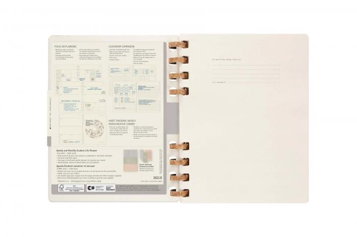 Spiral Academic Planner 22/23 XL Oyster Grey