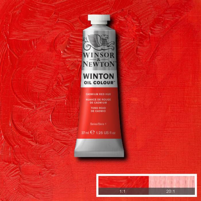 Oljefrg W&N Winton 37ml Cadmium red hue 095