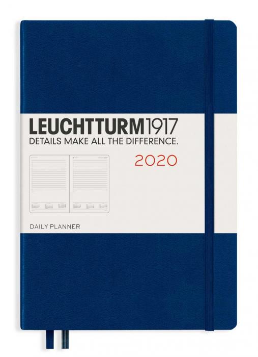 Leuchtturm1917 Leuchtturm Daily planner 2020 A5 Navy - Kalenderkungen.se