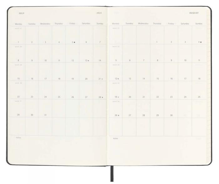 Moleskine Veckokalender L Hard 2023-2024