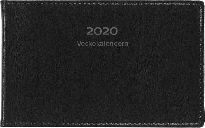 Burde Publishing AB Veckokalendern svart skinn 2020 - Kalenderkungen.se