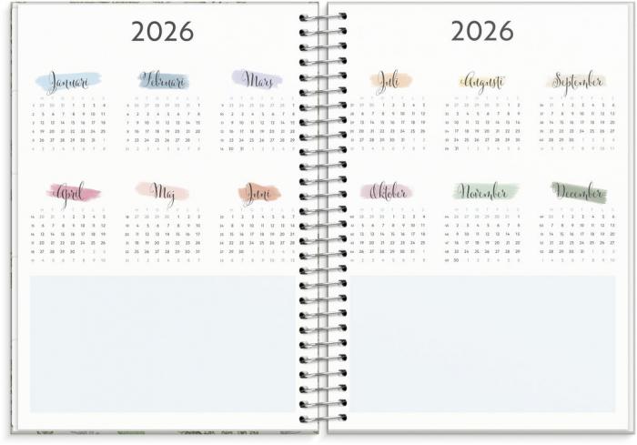  Foto zu Kalender 2025 Life Organizer grön 