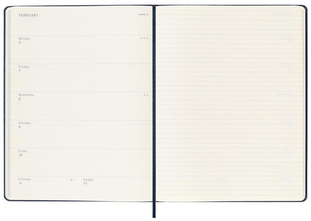 Moleskine Weekly Notebook Blue hard XL 2023