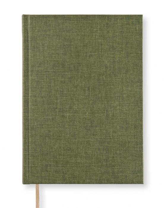 Olinjerad Blank Book A5 - 128 sidor Khaki Green