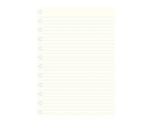 Extrablad linjerat till Filofax A4 Notebook 