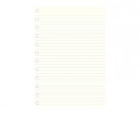 Extrablad linjerat till Filofax A4 Notebook