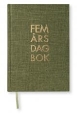 5-årsdagbok Khaki Green