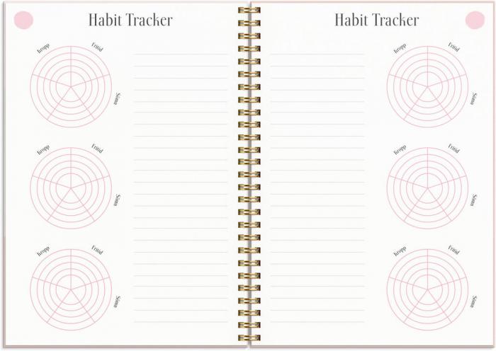 Life Planner Pink, horisontell 2023