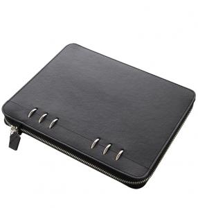 Clipbook Classic Mono A5 Zip Notebook Black