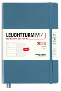 Kalender Leuchtturm1917 A5 Soft vecka/notes Stone Blue 2023
