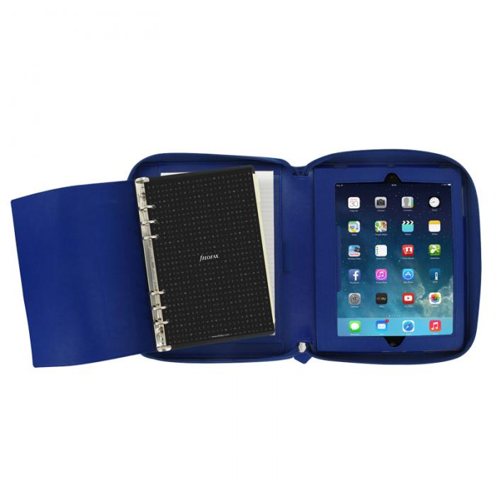 Filofax Pennybridge A5 zip med iPad hållare blå rea