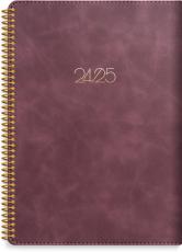 Kalender Study A5 Twist Burgundy 2024-2025
