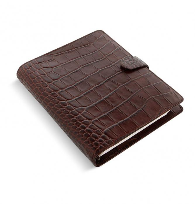 Filofax Classic Croc A5 Chestnut