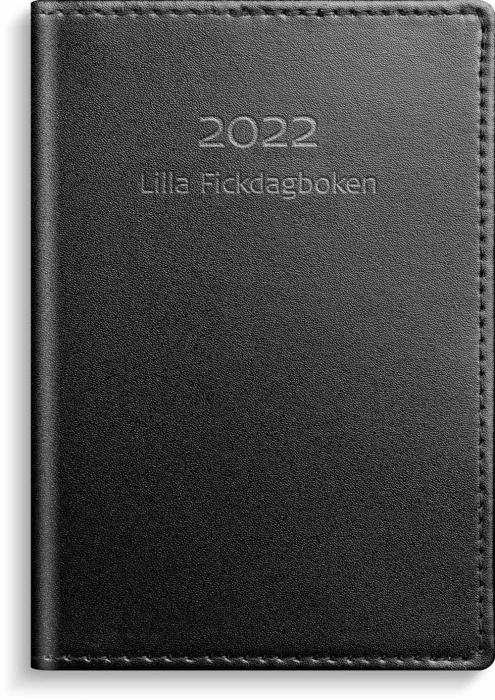 Lilla Fickdagboken svart skinn 2022